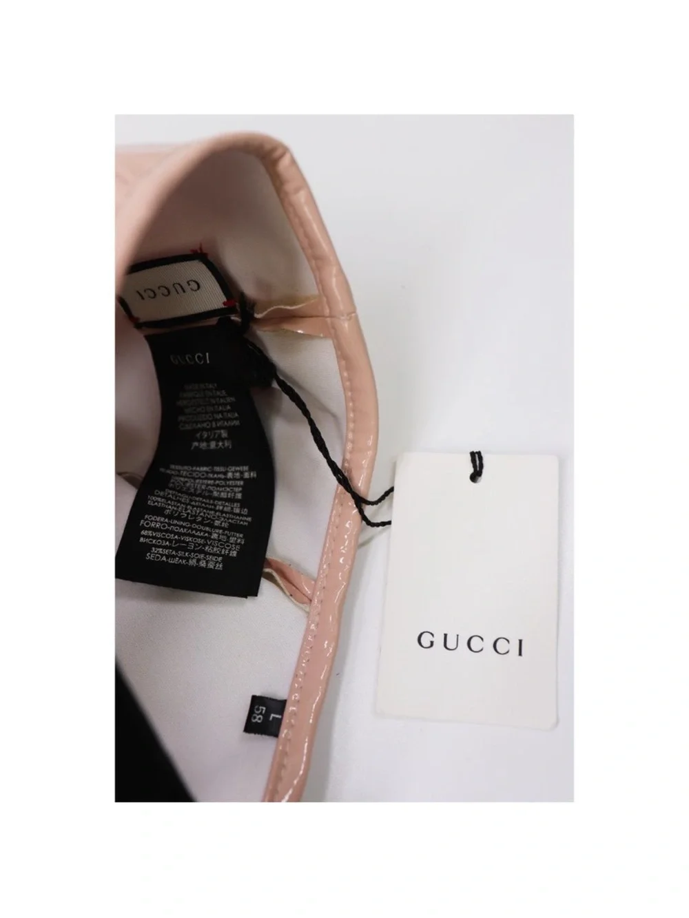 Gucci kids Patent Leather brim Cap / kids hat in size L